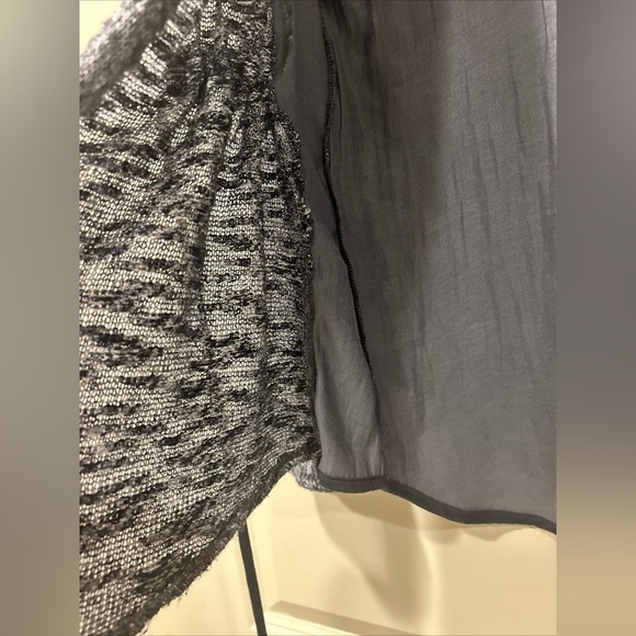 Anthropologie Dolan Layered Heathered Knit Anorak Cardigan SZ Small - Picture 5 of 10